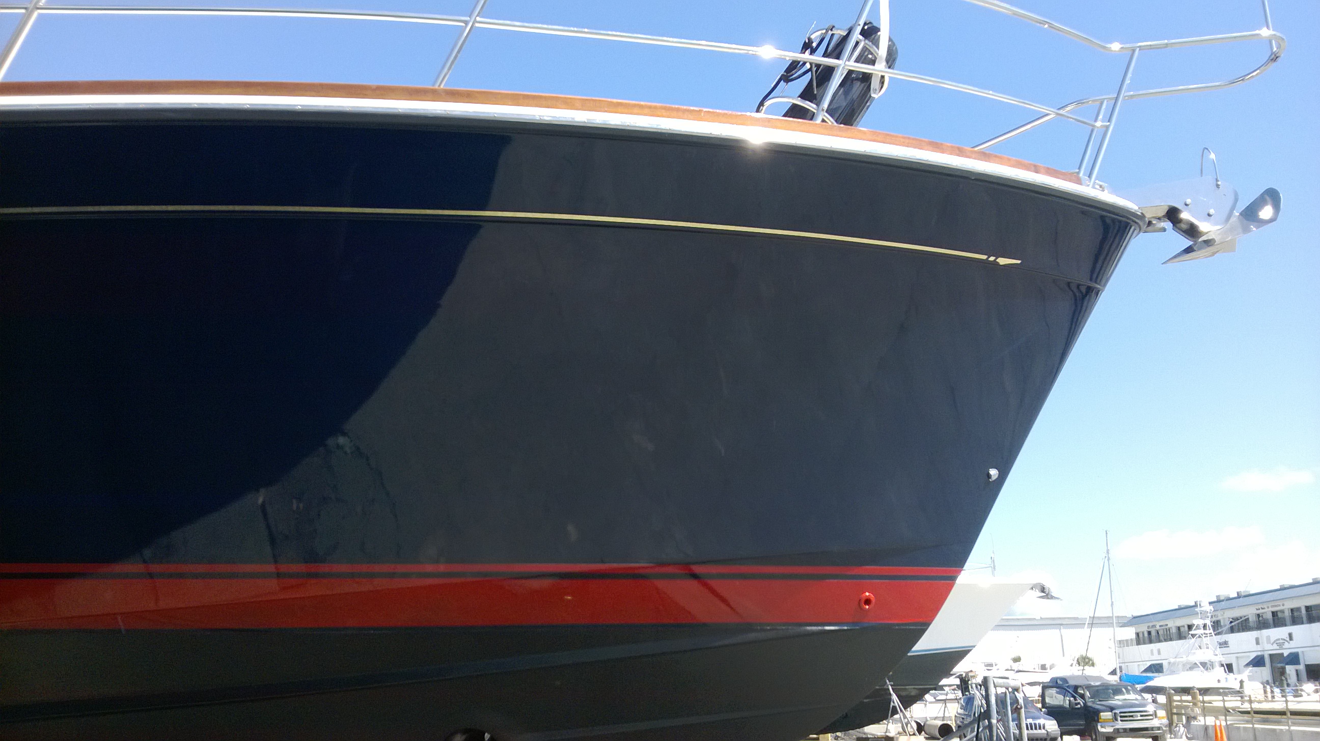 yacht boot stripe