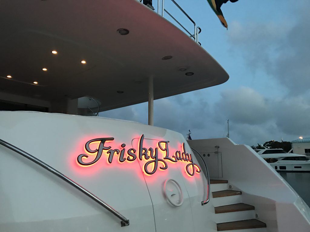 yacht signs fort lauderdale